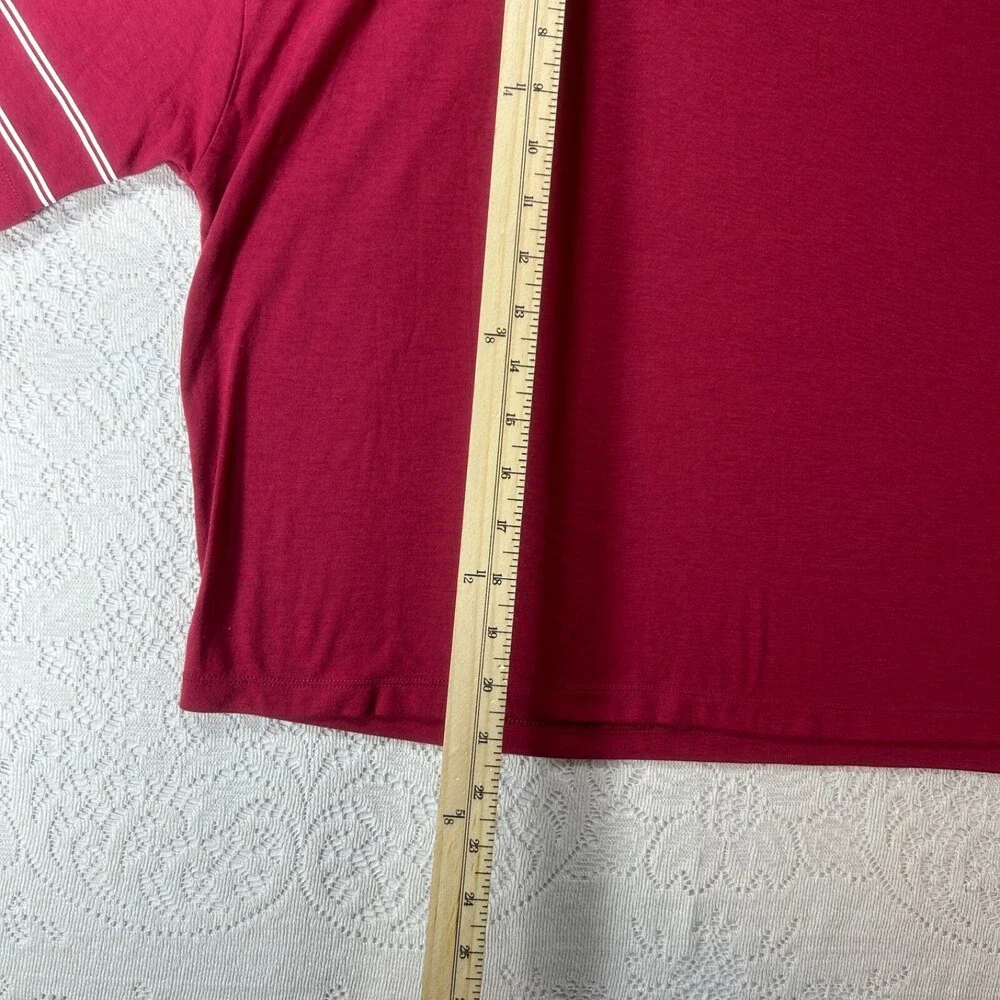 Nike Pro Dri-FIT Crop T-Shirt in University Red Swoosh XL Women's